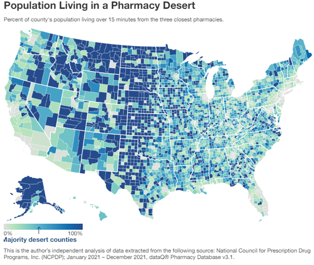 Pharmacy Desert Map