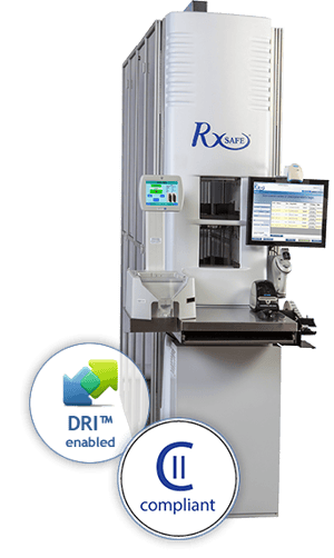 CII compliant, DRI enabled pharmacy automation robot